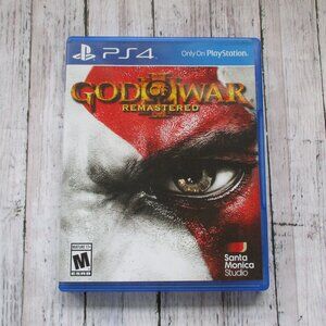 God of War III Remastered Playstation PS4 Video Game Disc and Case